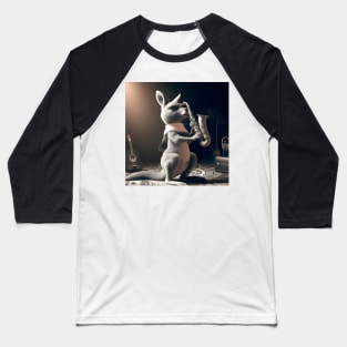 Kangaroo sax player Baseball T-Shirt